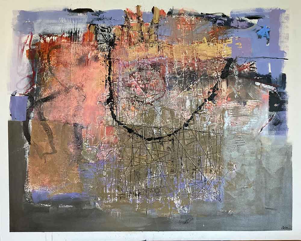 “A House Divided”, 48×60, Mixed Media