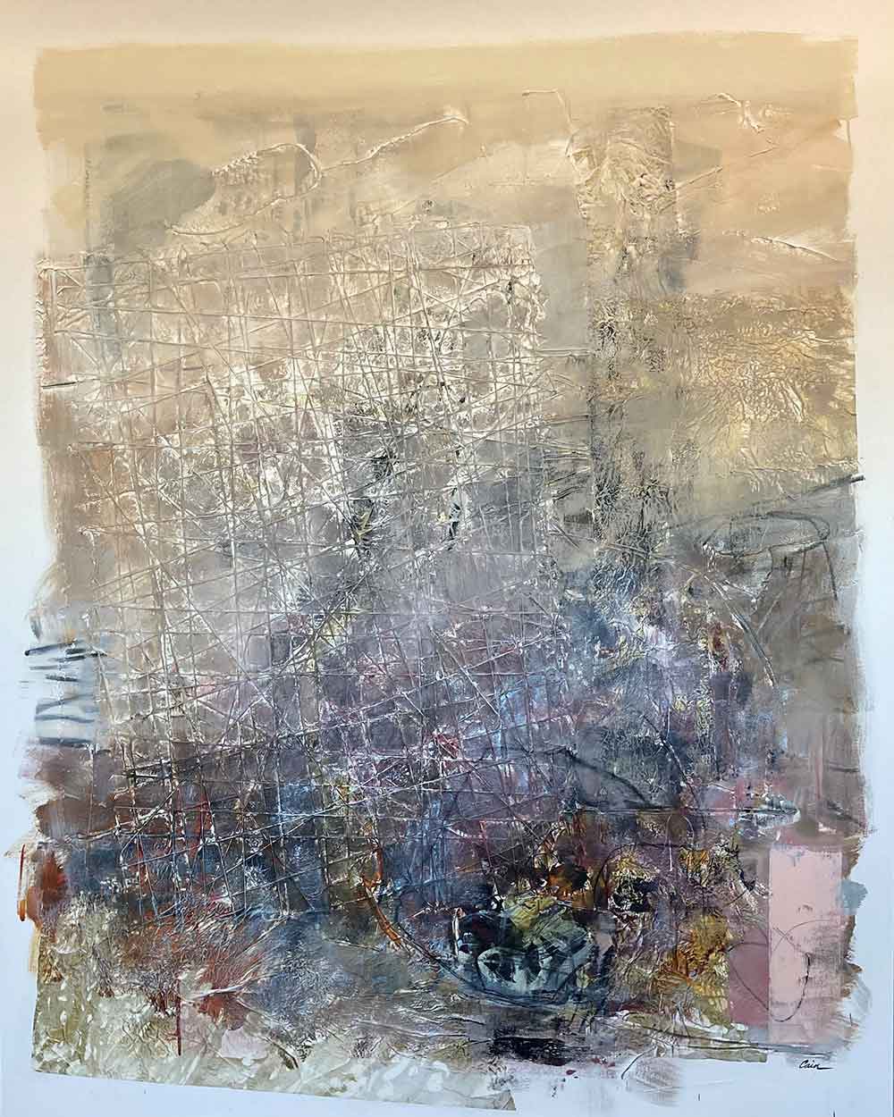 “Morning Veil”, 60×48, Mixed Media