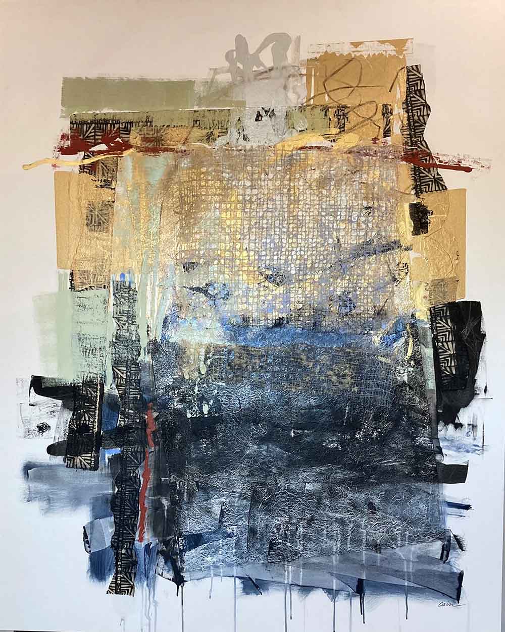 “Sunrise”, 60×48, Mixed Media